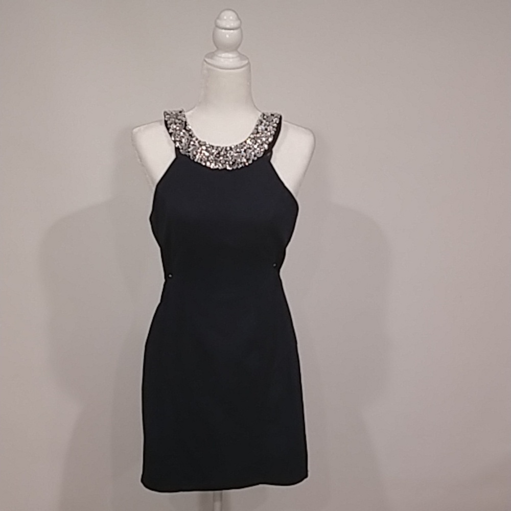 NWOT Speechless Navy Embellished Dress